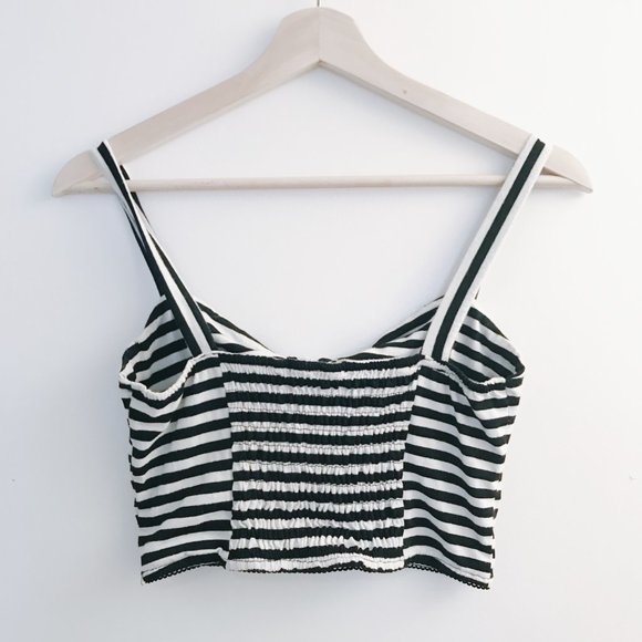 Striped Bustier Crop Top - Picture 2 of 2
